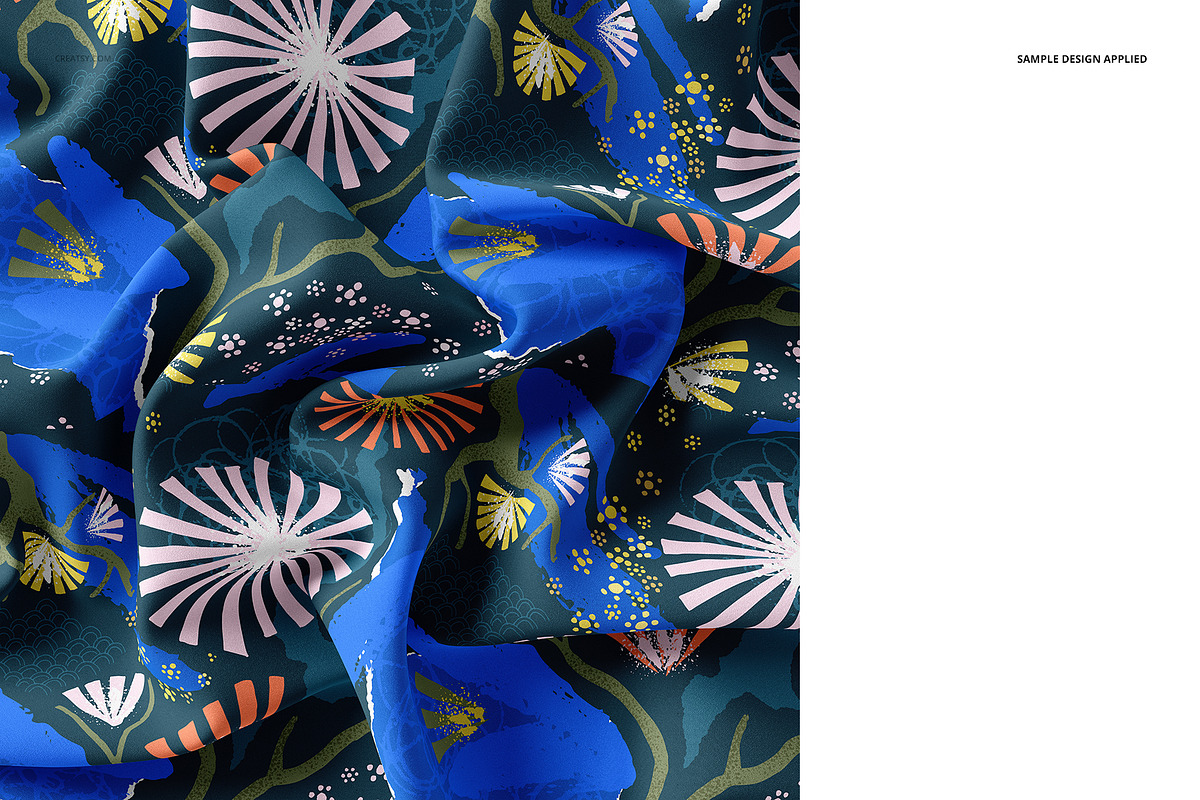 Silk Fabric Closeups Mockup Set, a Merchandise Mockup by creatsy5 (Photo 4 of 11)