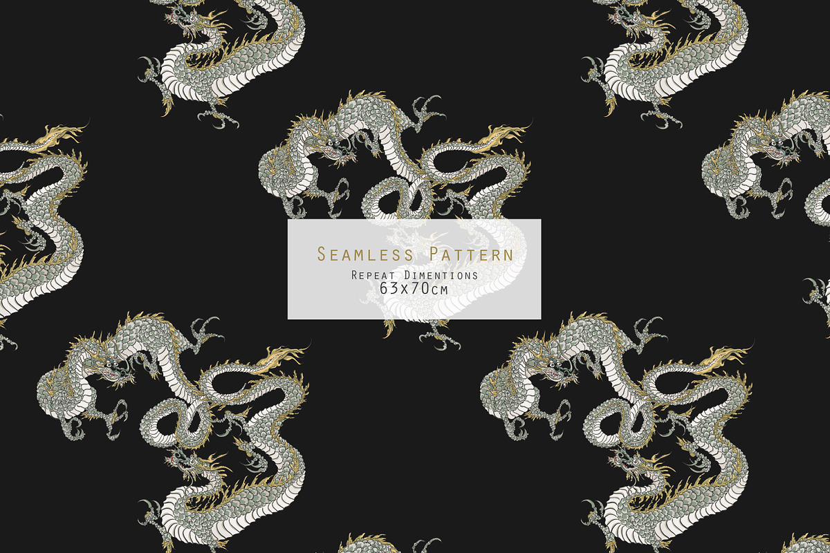 Loong. Seamless Patterns, a Pattern Graphic by Irina Dolgikh (Photo 9 of 15)
