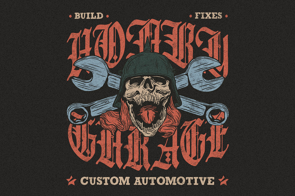 Master Rough Blackletter Typeface, a Blackletter Font by alit design (Photo 8 of 17)