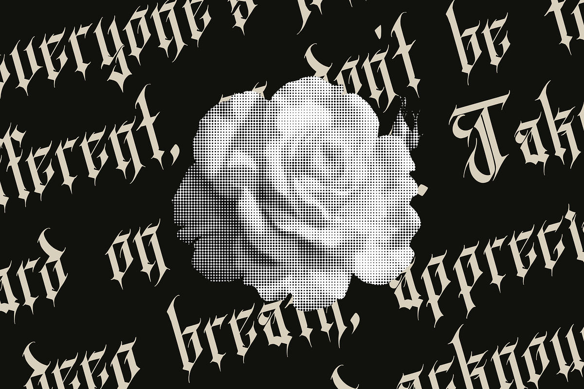 Rigtra Aledzra - Dark Gothic Font, a Blackletter Font by Randi Irvan | Rvandtype (Photo 7 of 13)