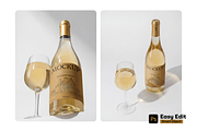 White Wine Bottle Label Mockup, a Packaging Mockup by rodrigofkaminski (Thumbnail 2 of 5)
