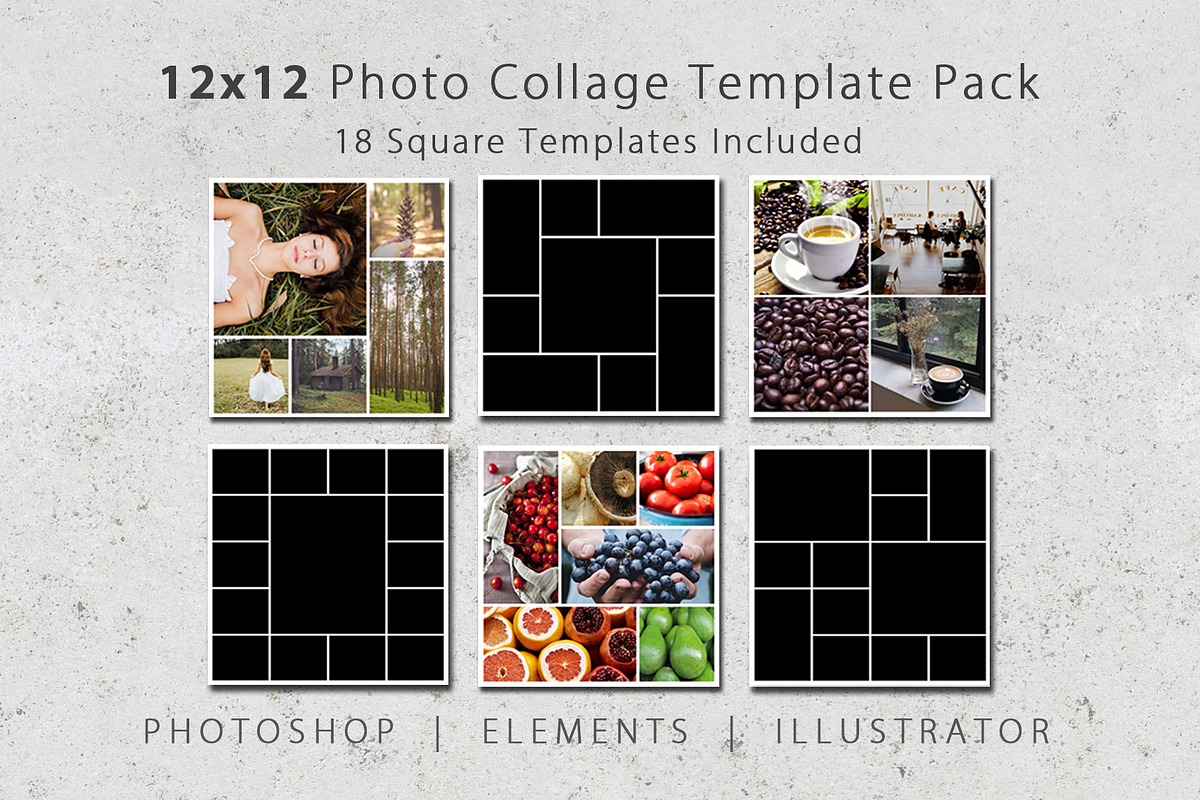 12x12 Photo Book Album Templates, a Templates & Theme by Loveurstyle Designs (Photo 1 of 5)