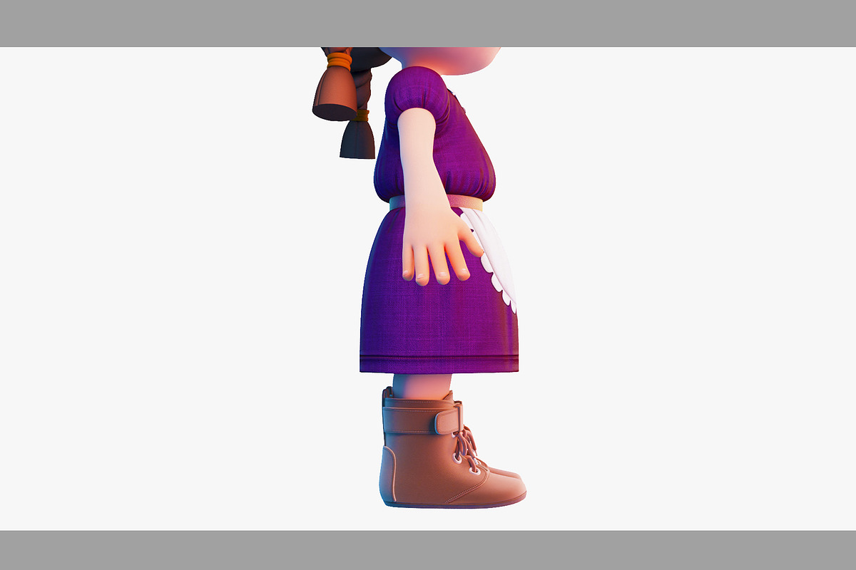 3d Cartoon Girl SG3FC, a Characters & Person 3D Model by LomellRueca (Photo 9 of 27)