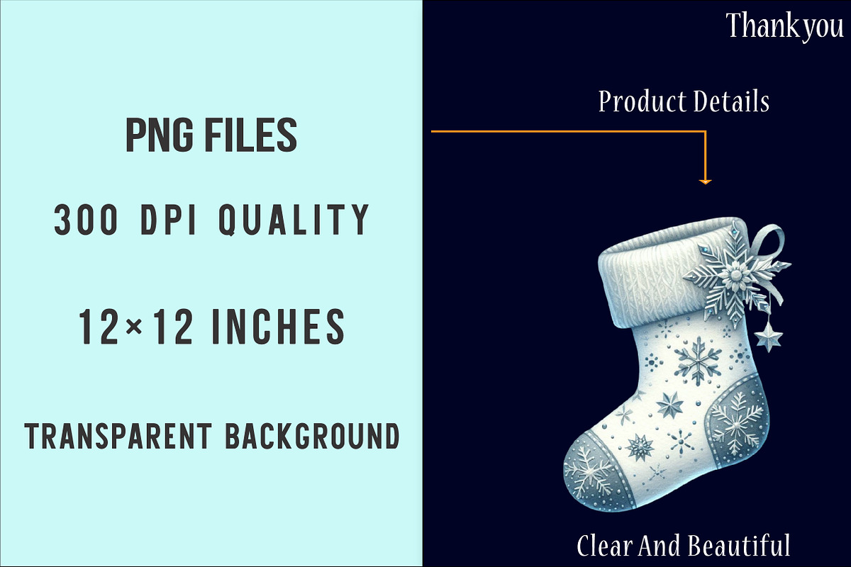 Christmas Stockings Clipart Bundle, an Illustration by SinaCreation (Photo 6 of 7)