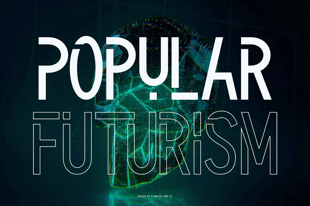 Astratura - Futuristic Font, a Sans Serif Font by Flawless And Co (Photo 2 of 10)
