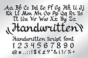 Handwritten Script Font, a Script Font by Oleg Tokarev Art (Thumbnail 1 of 3)