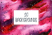 Space Travel - watercolor collection, a Texture Illustration by Alina Sh (Thumbnail 9 of 11)