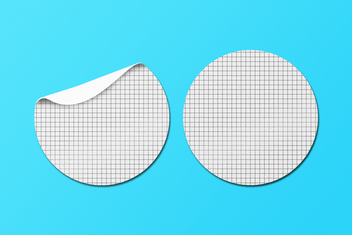 Sticker Mockup, a Packaging Mockup by QR Design Studio (Photo 5 of 6)
