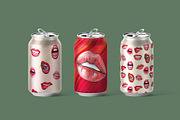 Sexy Red Lips Clipart – PNG Set, a Decorative Illustration by NatArt (Thumbnail 5 of 15)