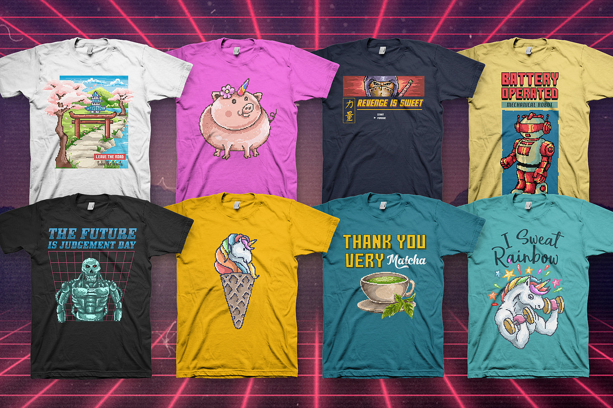 Back To Retro 100 T-Shirt Designs, an Illustration by TSV Art Collective (Photo 13 of 14)