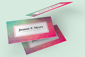 Business Card Template - POLYGON 01