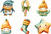 Kawaii Amber And Mint Christmas, an Illustration by Black Bird Studio (Thumbnail 2 of 6)