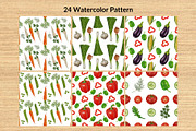 Watercolor Vegetables, a Food Illustration by Elatedowl (Thumbnail 2 of 17)