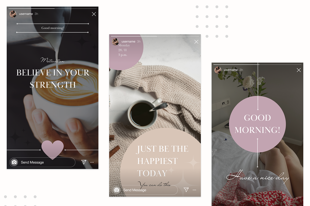 40 Templates for Instagram stories, a Social Media Template by uiux_Marty (Photo 6 of 7)
