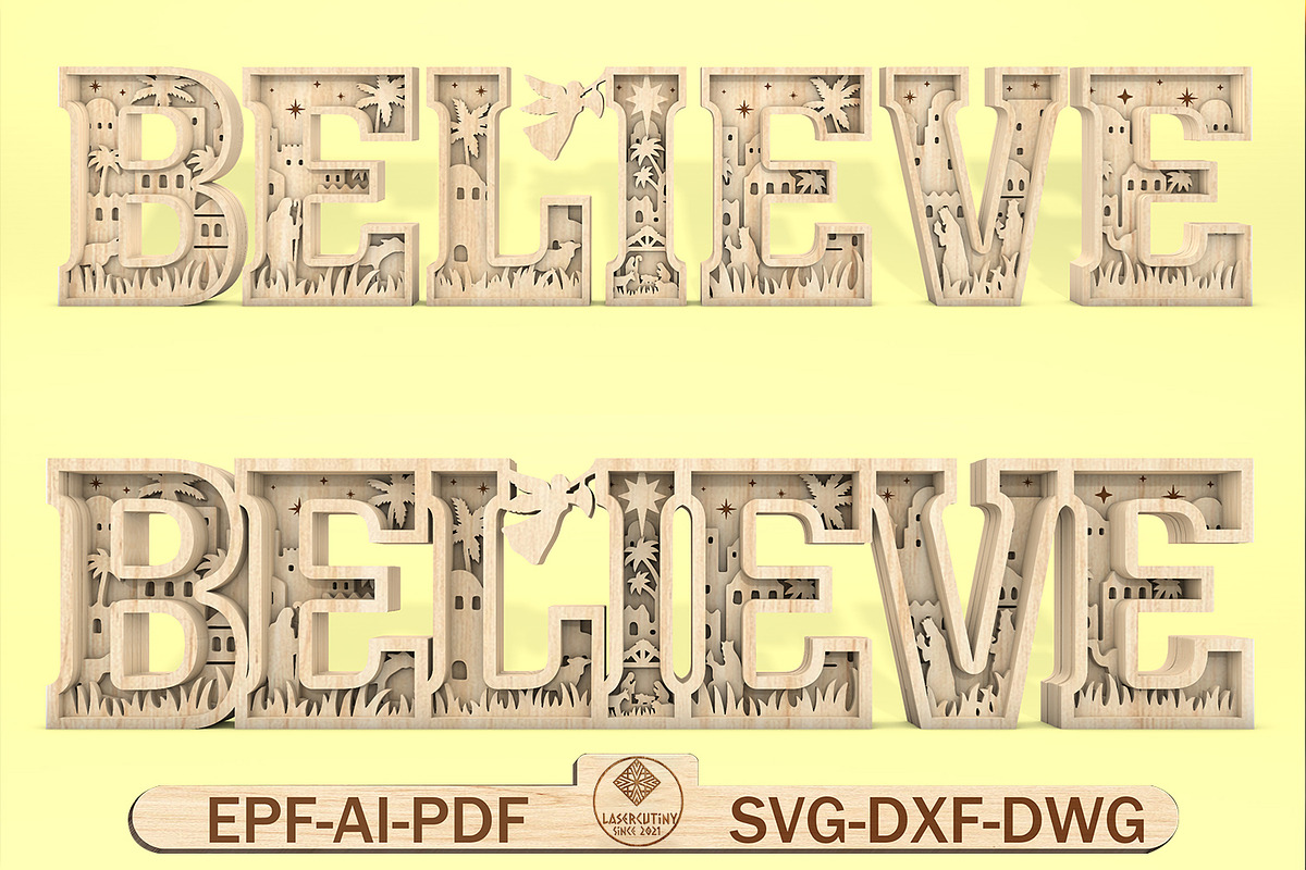 Multilayer Joy Scene Art svg, a Pattern Graphic by Lasercutiny (Photo 1 of 2)