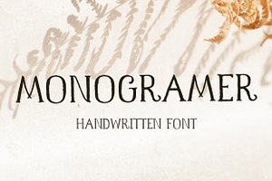 Monogramer. Hand-Drawn Serif Font