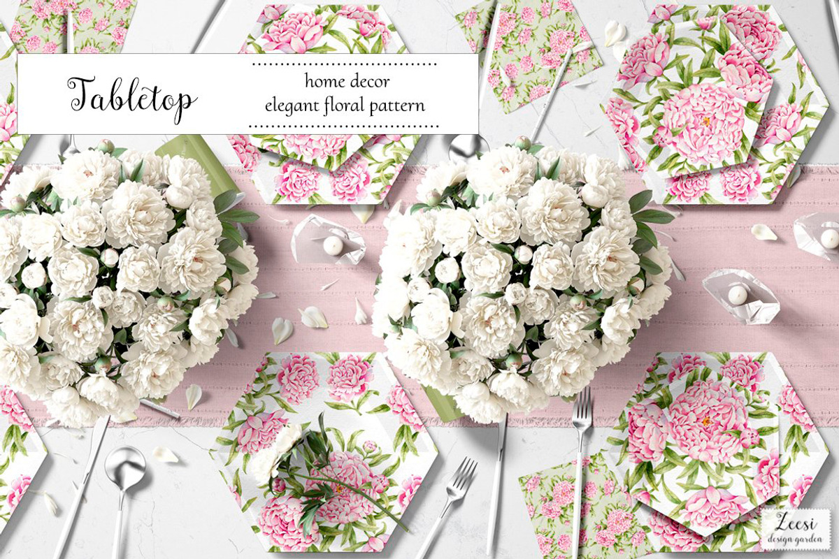 Peony Bloom Pattern & Motifs, a Pattern Graphic by Zeesi Design Garden (Photo 4 of 11)