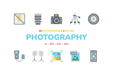 Photography Icon Pack, an Icon by Iconixar & Friends