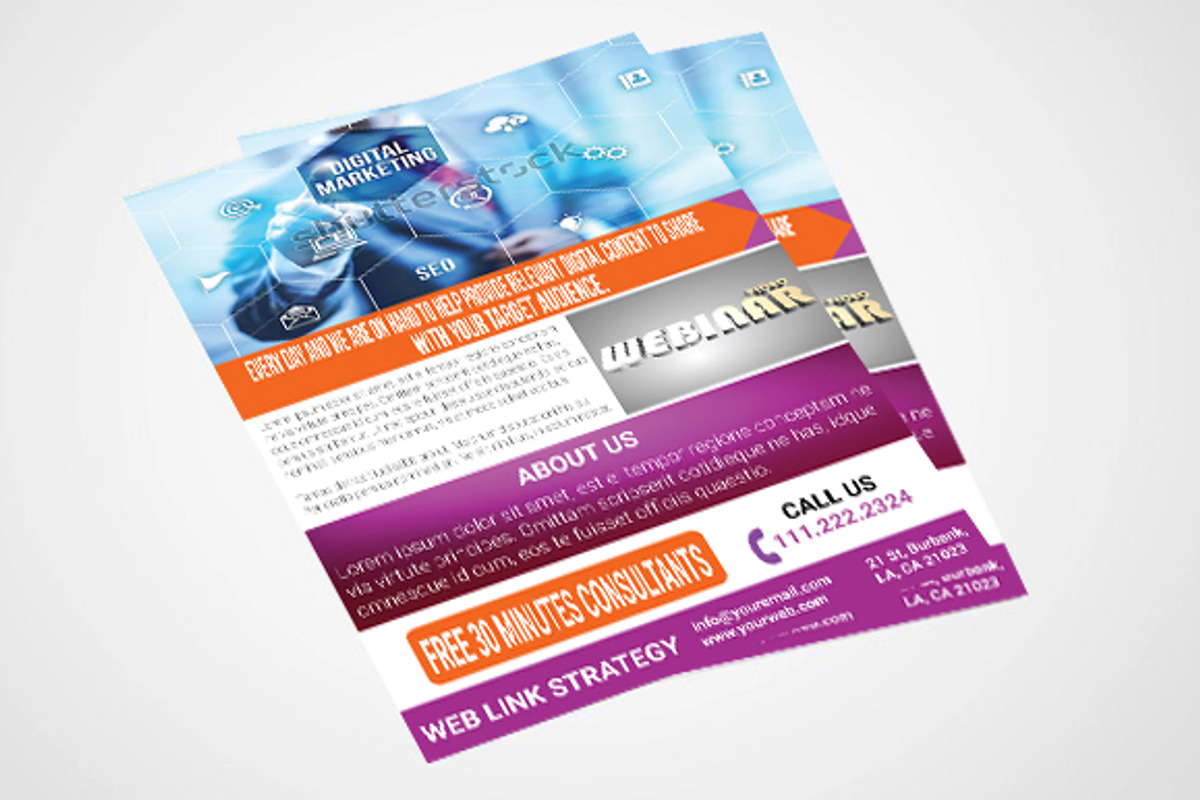 Digital Marketing Flyer, a Flyer Template by PenciGraphics (Photo 3 of 3)