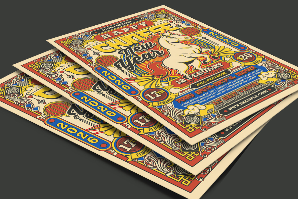 Chinese New Year Flyer, a Flyer Template by Muhamad Iqbal hidayat (Photo 3 of 4)
