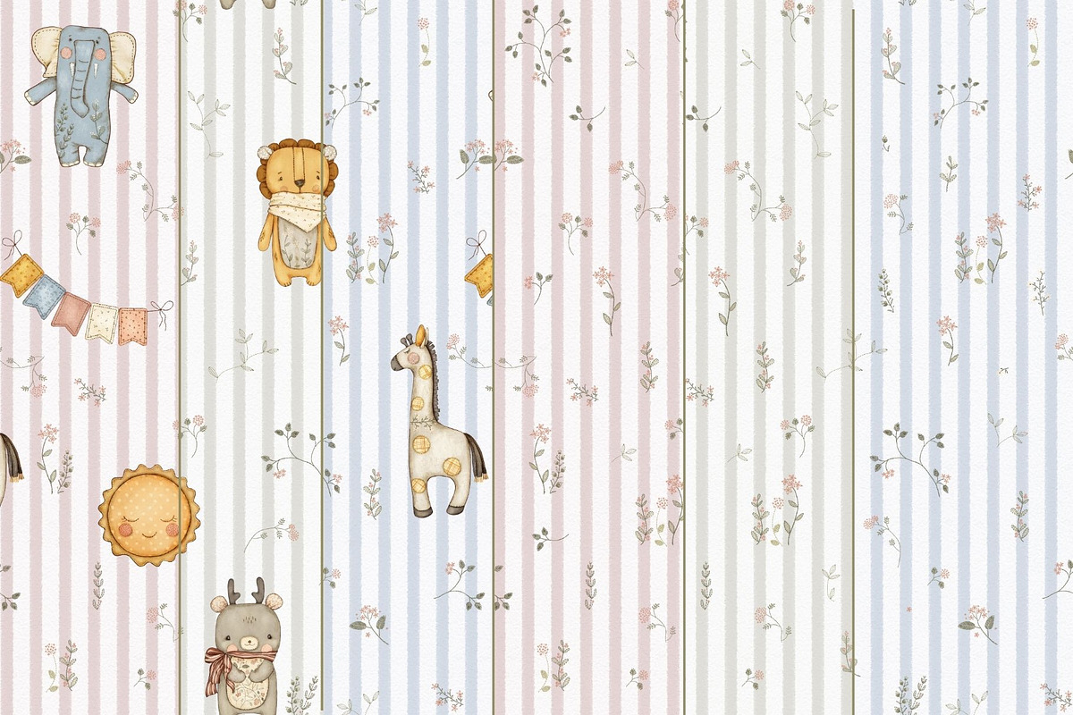 Stitched with Love Seamless Pattern, a Pattern Graphic by MouseGrey (Photo 9 of 12)