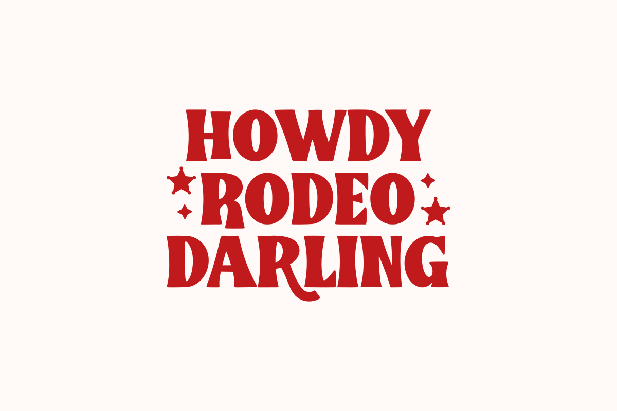 Howdy Rodeos - Display Serif Font, a Serif Font by SaktiAvellin (Photo 2 of 8)