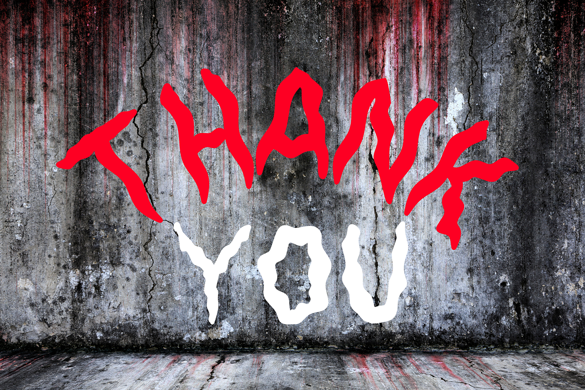 Horror Story is decorative font, a Handwritten Font by Brown Cupple (Photo 5 of 5)
