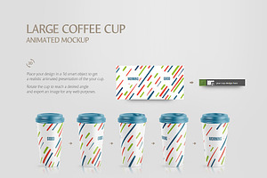 Coffee Cup Animated Mockups Bundle