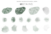 Abstract Watercolor Shapes | Green, a Texture Illustration by agarimoestudio (Thumbnail 9 of 9)