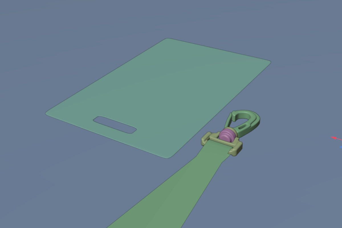 ID Card Holder Lanyard 3D Model, an Object 3D Model by Dudukbersama (Photo 2 of 2)
