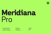 Meridiana Pro, a Sans Serif Font by Unio Designs (Thumbnail 1 of 12)