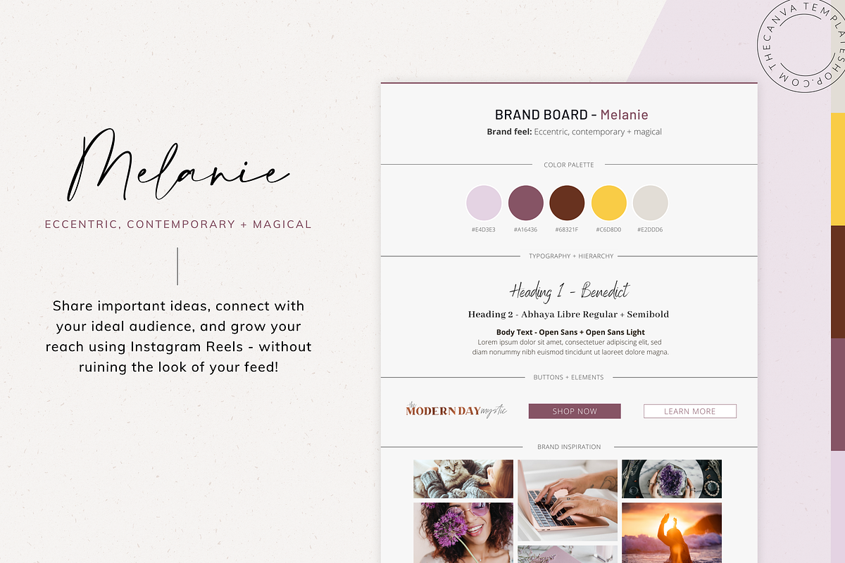 Melanie Reels Canva Templates, a Social Media Template by The Canva Template Shop (Photo 7 of 7)