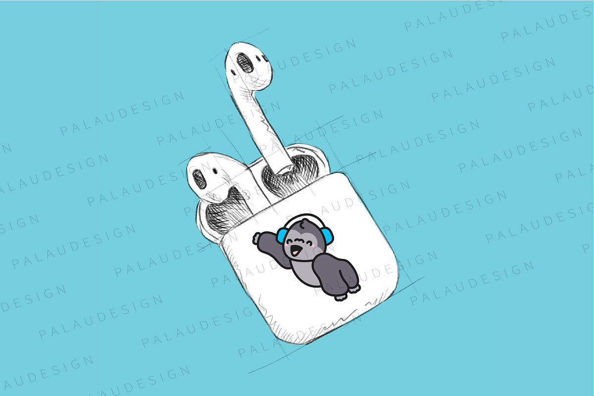 Gorilla Clipart Set, an Animal Illustration by Palau (Photo 6 of 12)