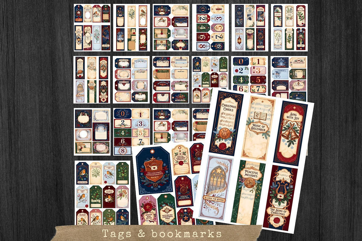 Christmas Correspondence journal kit, a Seasonal Illustration by ThatsDesignArt (Photo 15 of 20)