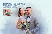 Wedding Watercolor Portrait Action, an Action Add-On by MRI STUDIO (Thumbnail 12 of 12)