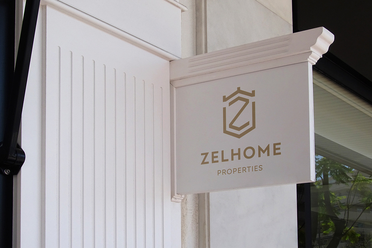 Logo Mockup White Sign Building, a Product Mockup by Asylab (Photo 2 of 5)