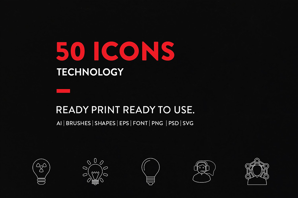 Line Icons Technology Set, an Outline Icon by Jumbo Icons (Photo 2 of 3)