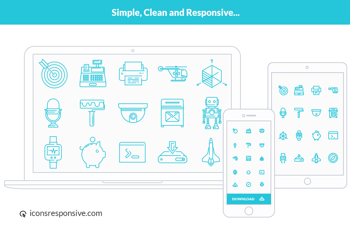 Responsive Icons for IOS and Android preview 5