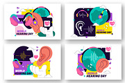 10 World Hearing Day Illustration, a Healthcare Illustration by denayunebgt (Thumbnail 3 of 4)