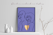 LOVE HEARTS KISSES. MODERN LINE ART, a Person Illustration by ArtOLB (Thumbnail 4 of 12)