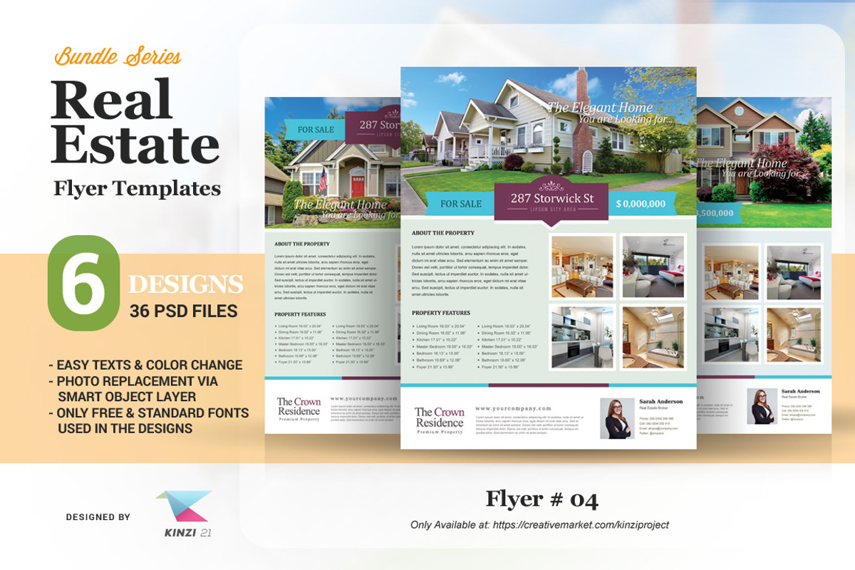 Real Estate Template Bundle-75% OFF, a Flyer Template by kinzi21 (Photo 5 of 7)
