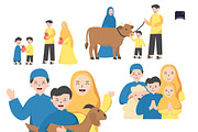 Eid Al-Adha Illustration, a Seasonal Illustration by Claymoon Lab (Thumbnail 2 of 3)