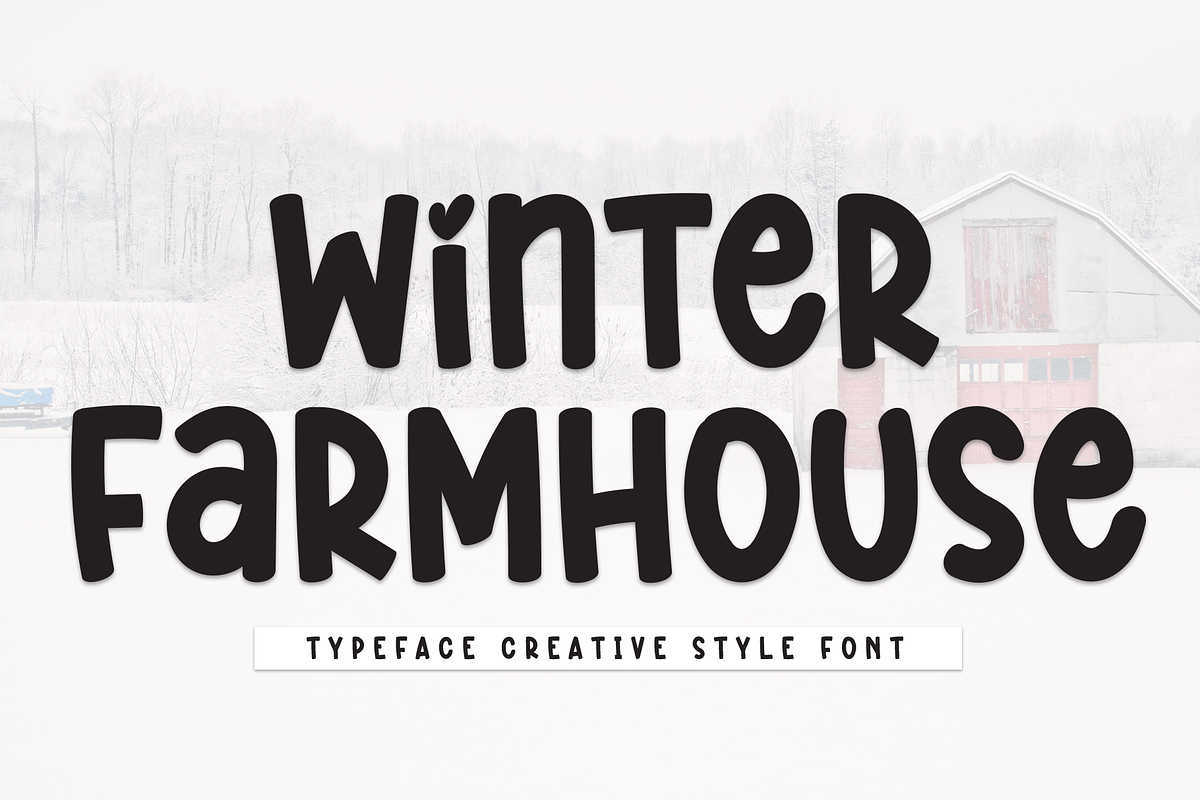 Winter Farmhouse | Script Font, a Script Font by Scratchones (Photo 1 of 8)