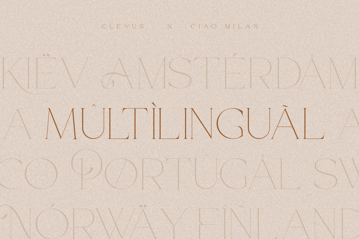 CiaoMilan - Modern Ligature Serif, a Serif Font by ClevUs (Photo 9 of 12)