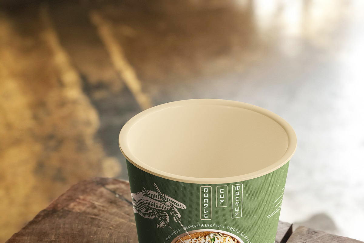Noodle Cup Mock-ups, a Cups & Container Mockup by pmvch (Photo 15 of 20)