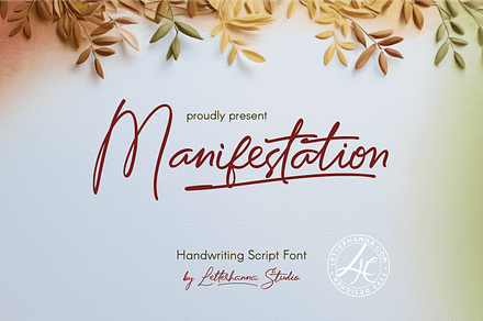 Manifestation, a Handwritten Font by Letterhanna Studio