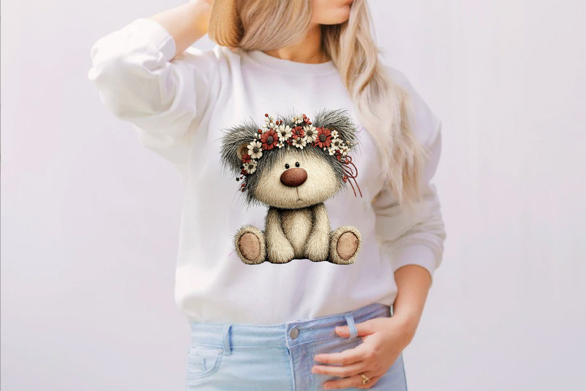Whimsical Easter Teddy Bear Clipart, an Illustration by SVGArt (Photo 5 of 6)