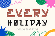 Every Holiday, a Handwritten Font by Yoga Letter (Thumbnail 1 of 6)