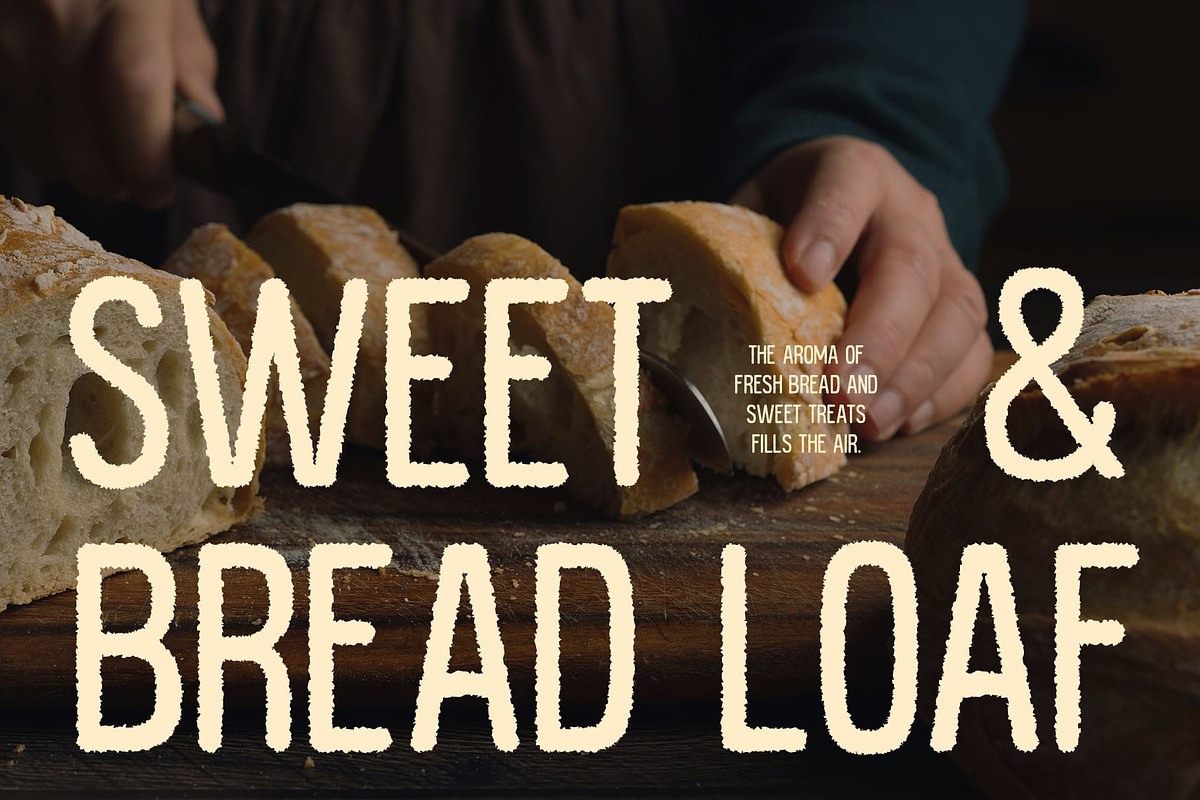 Robine Rounded Rough, a Sans Serif Font by Craft Supply Co. (Photo 7 of 8)