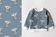 Koala in a blue t-shirt, a Pattern Graphic by Olena Kuznietsova (Thumbnail 7 of 10)